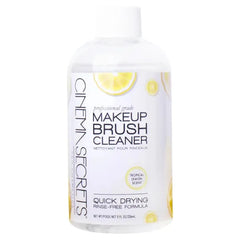 Cinema Secrets Original Makeup Brush Cleaner Solution - Professional Cleanser for Makeup Brushes - Quick-Drying, Rinse-Free Formula - Removes Stubborn Waterproof Make Up - Lemon