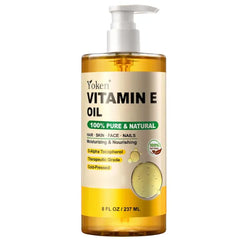 Yoken Vitamin E Oil for Skin, Vitamine oils for Face Perfect Bath and Body Oil Cold Pressed Hexane Free Non-GMO Gluten Free Formula