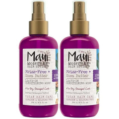 Maui Moisture Frizz Free + Shea Butter Leave in Conditioning Mist, Curly Hair Styling Spray to Soften, Detangle, & Define Dry, Damaged Curls & Waves, No Parabens or Silicone