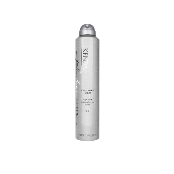 Kenra Professional Platinum Heat Block Spray 22 | Heat Protecting Hairspray, High Hold For Ultimate Style Longevity, Clean Release From Hot Tools For All Hair Types