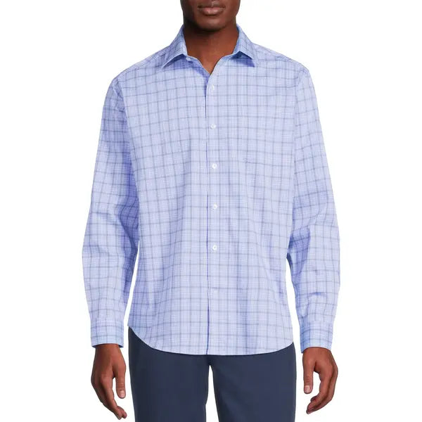 George Men's Classic Dress Shirt with Long Sleeves