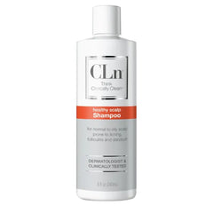 CLn Shampoo - Clarifying Formula with Salicylic Acid, for Normal to Oily Scalp Prone to Folliculitis, Dandruff, Itchy & Flaky Scalp, Fragrance-Free & Paraben-Free