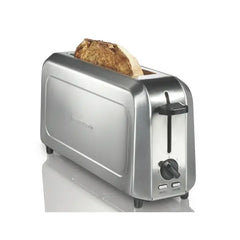 Hamilton Beach Long-Slot 2-Slice Capacity Toaster, Stainless Steel with Slim Design