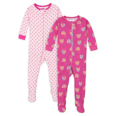 Gerber Baby & Toddler Neutral Snug Fit Footed Cotton Pajamas