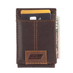 Genuine Dickies Men's RFID Leather Magnetic Front Pocket Wallet