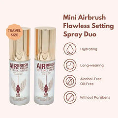 Charlotte Tilbury Air Brush Flawless Setting Spray Duo Set - 2X 1.1 Oz