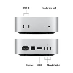 Apple Mac Mini Desktop with M4 Pro Chip 24GB RAM 512GB SSD – Silver