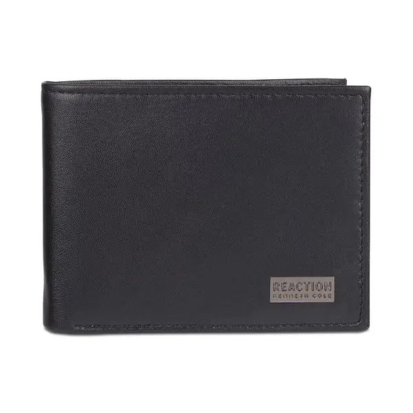 Kenneth Cole Reaction Men's Leather Nappa RFID Extra-Capacity Slimfold Wallet
