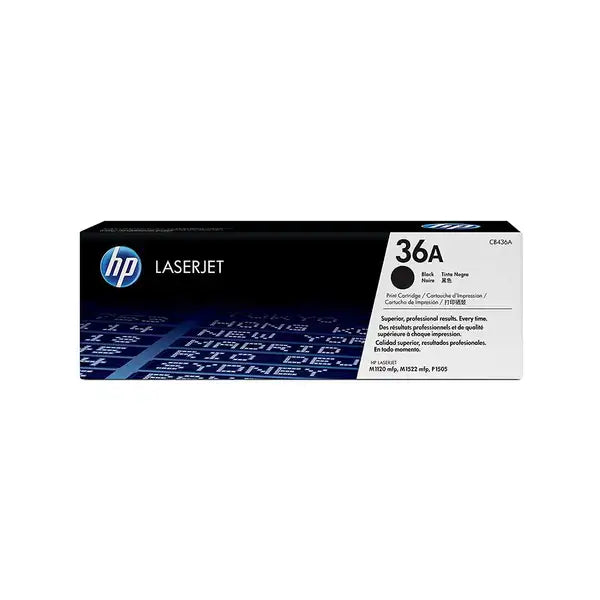 HP 36A Original LaserJet Toner Cartridge (CB436A) - Black