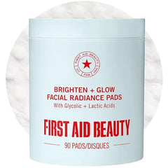 First Aid Beauty Daily Facial Treatment Pads, AHA Exfoliating, Hydrating Barrier Support & Salicylic Acid Acne Pads, Sensitive Skin Safe