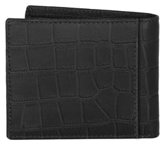 WildHorn Men Leather Wallet for Men Men's Wallet - BLACK CROCO