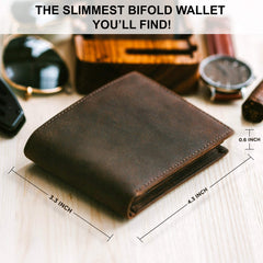 Stay Fine Wallets For Men RFID Blocking | Mens Leather Bifold Wallet | Genuine Leather | Extra Capacity | By, Brown, one size fits all, Classic