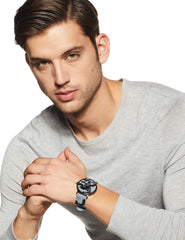 GUESS Mens Quartz Watch, Analog Display and Silicone Strap W1161G1