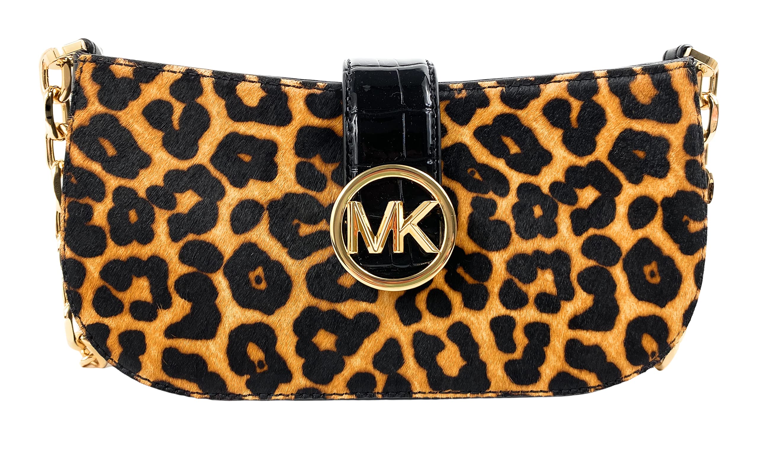 Michael Kors Carmen Small Pouchette Shoulder Bag, Black Multi