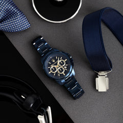 Maserati Men's Watch, 44.00, Chronograph, Analog, Blue Edition Collection - R8873621040 - Blue