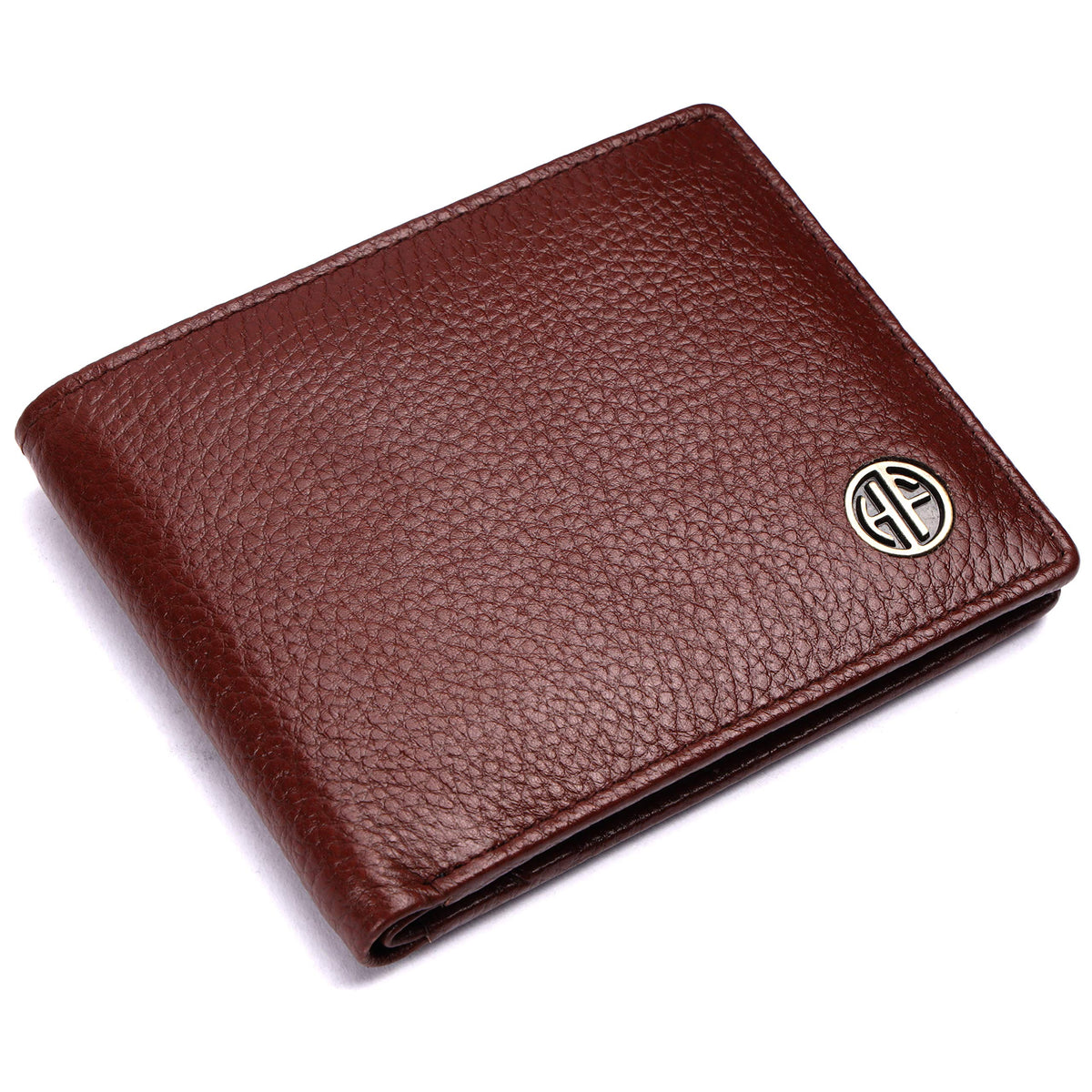HAMMONDS FLYCATCHER Genuine Leather Wallet for Men, RFID Protected Leather Purse for Men, Money Purse for Men, Bi-Fold Wallet, 4 Card Slots, Coin Pocket, Hidden Pockets - Brown