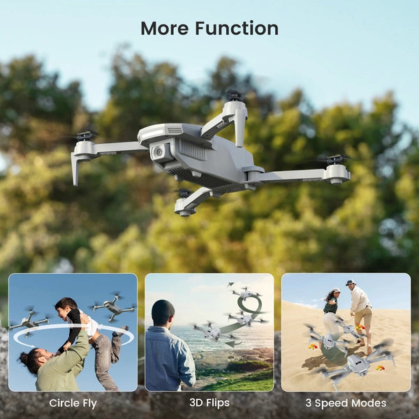 Holy Stone HS130 Drone with 1080P Camera, FPV, One-Key Start/Land, Altitude Hold, 2 Batteries – Grey
