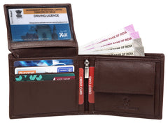WildHorn Men WH1253 Travel Accessory- Bi-Fold Wallet - Brown-WH1356