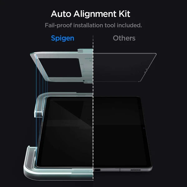 Spigen GLAStR EZ FIT designed Best for Samsung Galaxy Tab S8 and S7 Screen Protector,11 inch, Premium Tempered Glass with Auto Align technology -Case Friendly