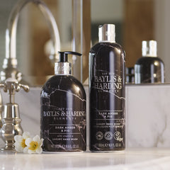 Baylis & Harding and Elements Dark Amber Fig Luxury Body Wash 500ml | Moisture Rich | Dermatologist Approved |Vegan Certified