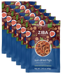 Ziba Foods Wild Grown Sun-Dried Figs | Non-GMO, Whole 30 Friendly & Paleo | Wild Grown Superfood Naturally High In Calcium Iron And Fiber No Added Sugar, Pack of 6