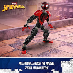 LEGO Marvel Miles Morales Figure Set, 76225 Fully Articulated Spider-Man Action Toy, Super Hero Movie Collectible, Birthday Gift Idea for Kids