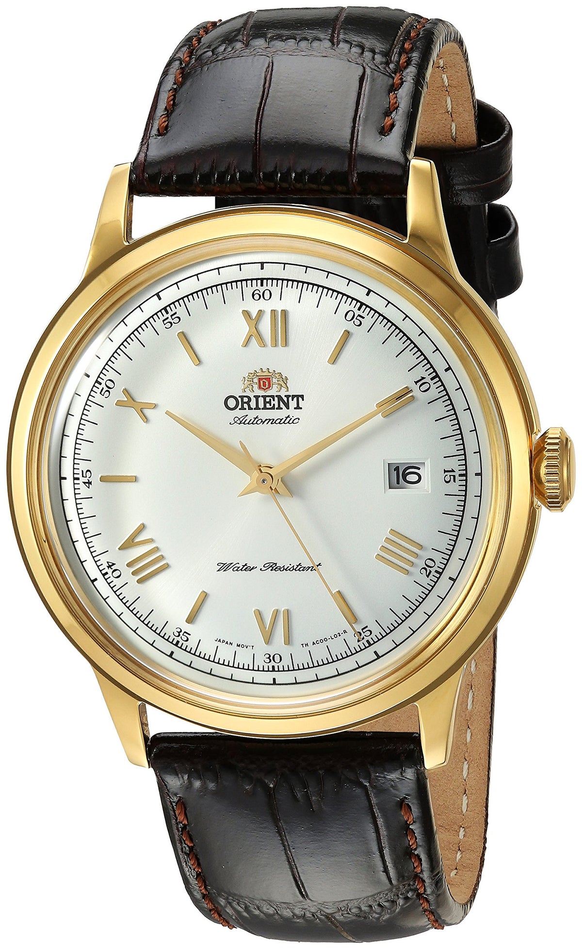Orient Men's '2nd Gen. Bambino Ver. 2' Japanese Automatic Stainless Steel and Leather Dress Watch