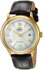 Orient Men's '2nd Gen. Bambino Ver. 2' Japanese Automatic Stainless Steel and Leather Dress Watch