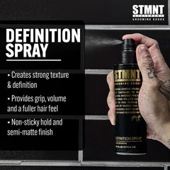 STMNT STATEMENT GROOMING GOODS Definition Spray 200 ml | Strong Texture and Definition | Semi-Matte Finish | Does Not Dry Out | Grip and Volume
