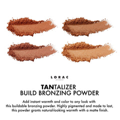 LORAC TANtalizer Buildable Bronzing Powder | Bronzer Makeup | Buildable & Blendable | Matte