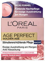 L’Oréal Paris Age Perfect Golden Age Anti-Ageing Face Care, Firming and Shine, for Mature and Wait Skin, with Peony Extract, 50 ml