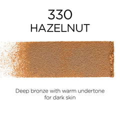 L'Oreal Paris (330 Hazelnut) - Infallible Fresh Wear Foundation in a Powder, Up to 24H Wear, Hazelnut, 9ml