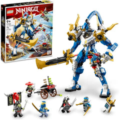 LEGO NINJAGO Jay’s Titan Mech – Battle Toy with 5 Minifigures & Stud Shooter (71785)