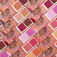 Juvia's Place Blush Pressed Powder Matte Duo Vol 6, Oranges Tones, Vegan, Cruelty Free