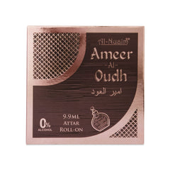 Al-Nuaim Alcohol Free Attar Roll On - 9.9ml | Exquisite & Long Lasting Fragrance (Pack of 1-9.9ml, Ameer Al Oudh)
