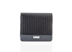 Force Black & Grey Leather For Men - Bifold Wallets