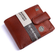HAMMONDS FLYCATCHER Genuine Leather Wallets for Men, Tan, RFID Protected Nappa Leather Wallet for Men, Mens Wallet with 5 Card Slots, Gift for Valentine Day,Fathers Day,Birthday