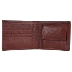 HAMMONDS FLYCATCHER Genuine Leather Wallet for Men, RFID Protected Leather Purse for Men, Money Purse for Men, Bi-Fold Wallet, 4 Card Slots, Coin Pocket, Hidden Pockets - Brown