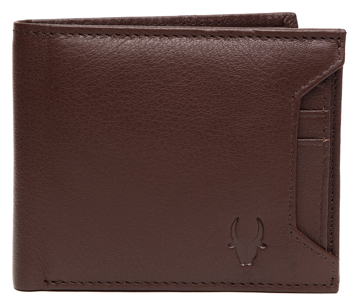 WildHorn Men WH1253 Travel Accessory- Bi-Fold Wallet - Brown-WH1253