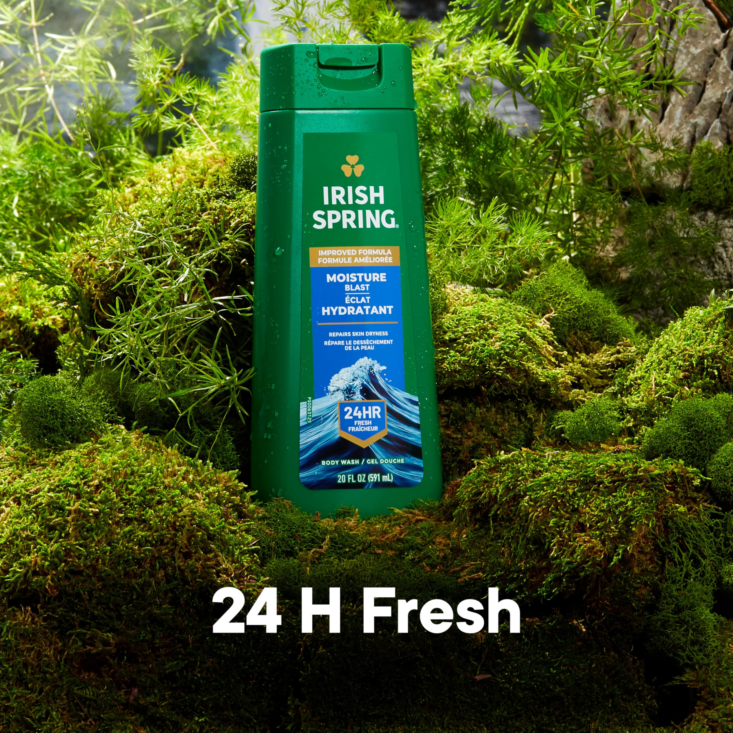 Irish Spring Moisture Blast Body Wash for Men, 20 oz