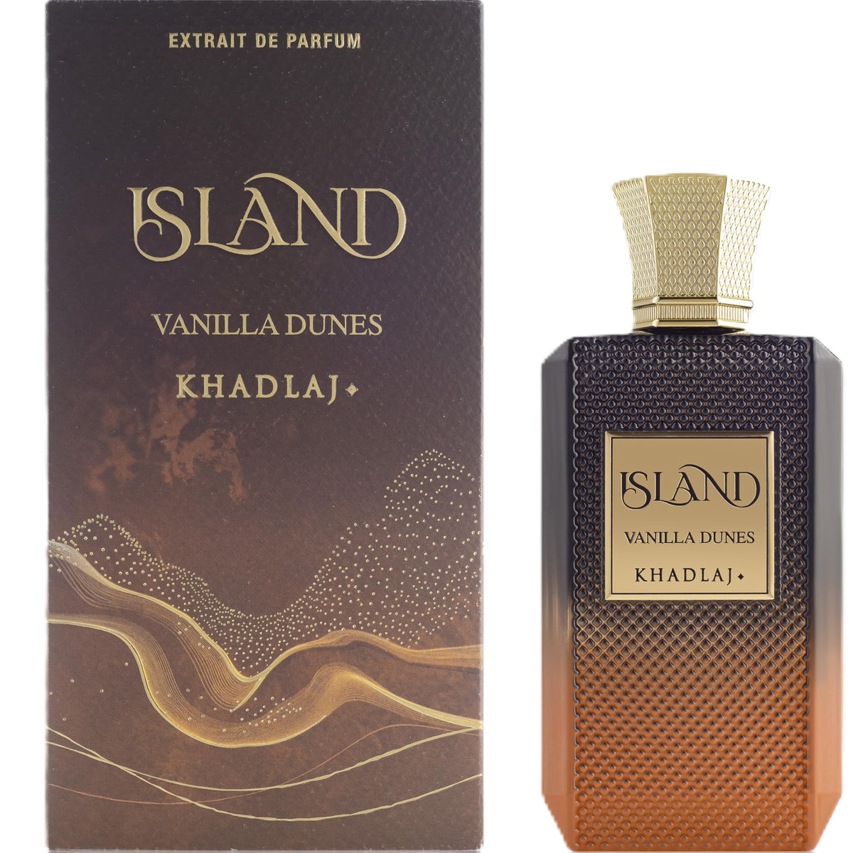 KHADLAJ ISLAND Parfum Spray for 100ml (Island Vanilla Dunes, Vanilla)