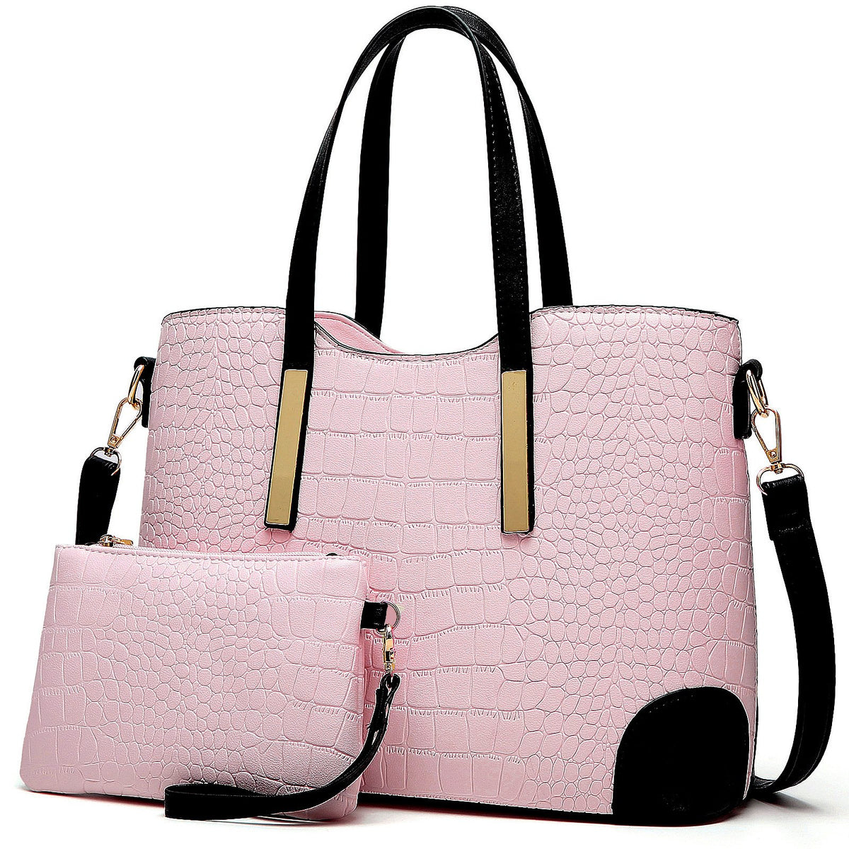 TcIFE Purses and Handbags for Womens Satchel Shoulder Tote Bags Wallets - Bling Pink