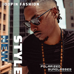 Joopin Polarized Semi Rimless Sunglasses Men Women, Classic Half Frame Sun Glasses UV Protection