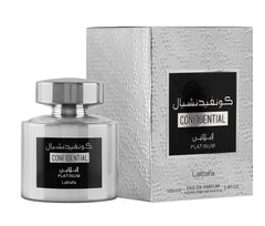 Lattafa Confidential Platinum Eau de Parfum For Unisex, 100 ml