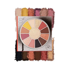 Salt-N-Pepa Hot, Kool And Vicious Eyeshadow and Highlighter Palette - Eyeshadow Palette and Highlighter Makeup - 12 Colors Highly Pigmented Matte Shimmer Eye Shadow Makeup Palette Kit