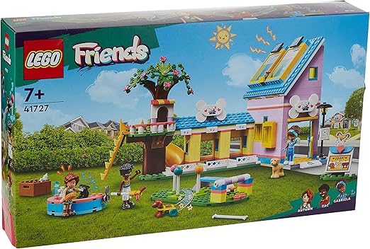 LEGO 41727 Friends Dog Rescue Centre Pet Animal Playset for Kids Aged 7 Plus Years Old with 2023 Series Characters Autumn and Zac Mini-dolls, Toy Vet Set