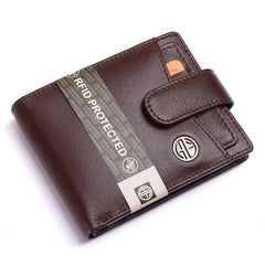 HAMMONDS FLYCATCHER Genuine Leather Wallets for Men, Redwood, RFID Protected Brown Nappa Leather Wallet for Men, Mens Wallet with 5 Card Slots, Gift for Valentine Day, Father's Day, Birthday