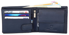 WildHorn Men Leather Wallet for Men Men's Wallet - NAVY