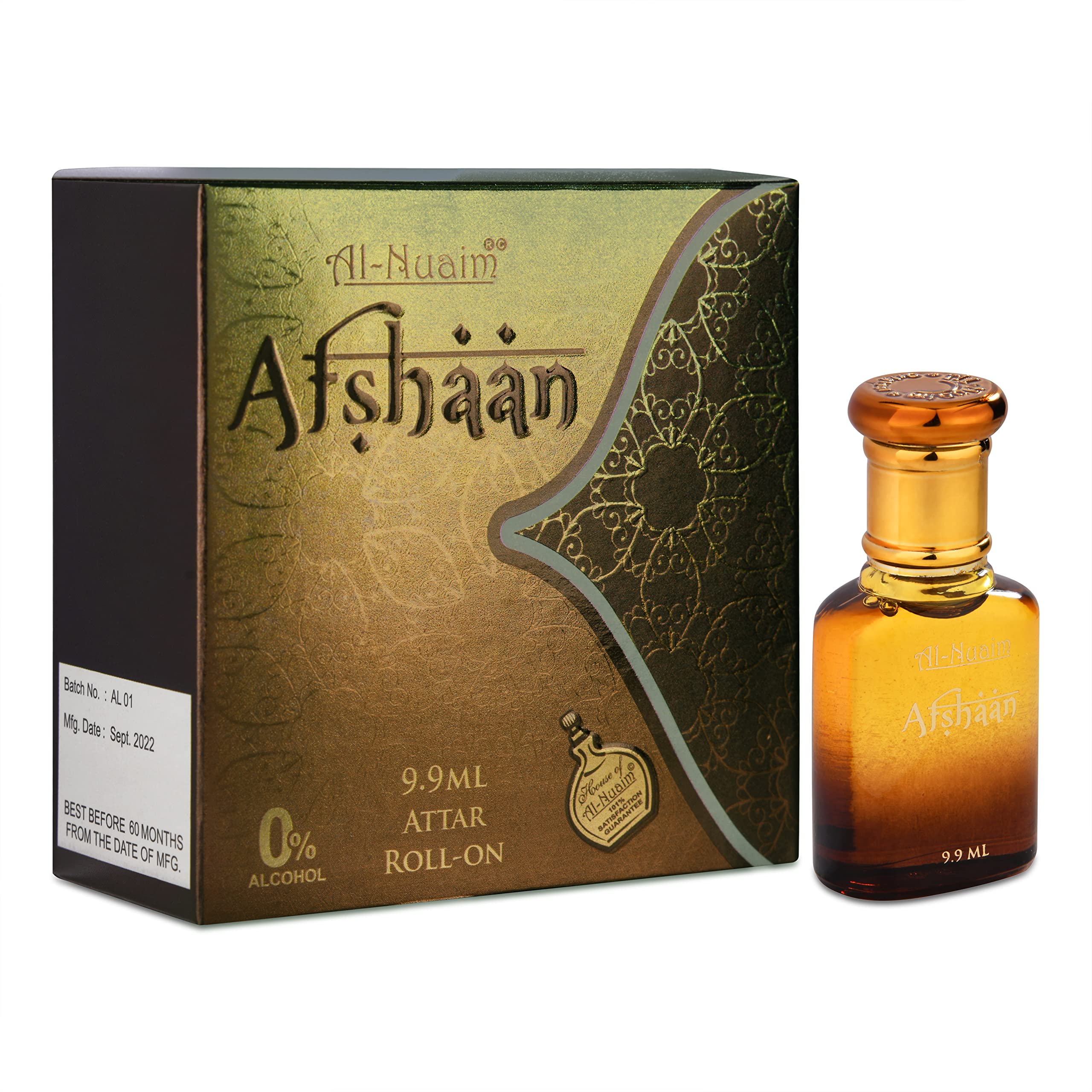 Al-Nuaim Ameer Series |Afshan |Alcohol Free |Attar Roll On |Luxury Scent with Long Lasting Fragrance For Men & Women |9.9ml