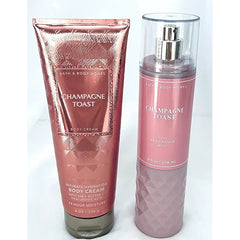 Bath & Body Works - Champagne Toast - Fine Fragrance Mist and Ultra Shea Body Cream - Full Size –2019